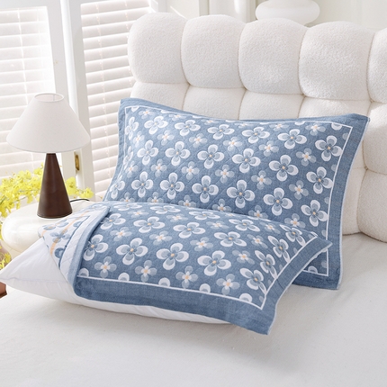 91家纺网 家纺一手货源 找家纺 （总）朴尔家纺-毛巾被 2025新款芬柔AB纱卡通三层纯棉纱布枕巾