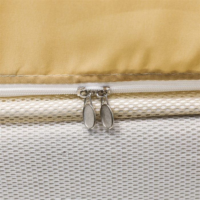 91家纺网 家纺一手货源 找家纺 青竹苑 2025新款双层雪纺边回底外穿坐床 香槟色