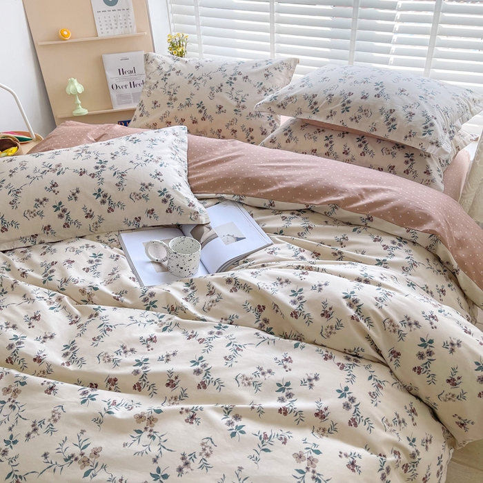 91家纺网 家纺一手货源 找家纺 柠馨 2025新款13372全棉印花四件套 沐风