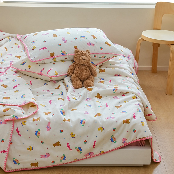 91家纺网 家纺一手货源 找家纺 买家秀 爆款不断货A类母婴级双层纱大豆被子春秋被秋冬被大豆纤维被子被芯空调被20%大豆被子夏被夏凉被 动物派对