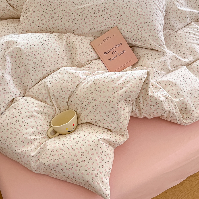 91家纺网 家纺一手货源 找家纺 柠馨 2025新款13372全棉学生三件套单人宿舍三件套四件套 芊芊