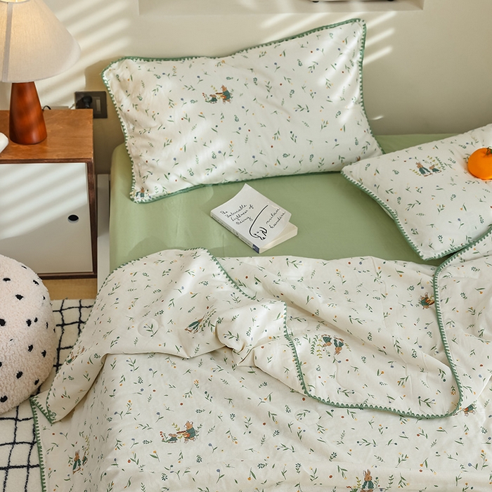 91家纺网 家纺一手货源 找家纺 买家秀 爆款不断货A类母婴级双层纱大豆被子春秋被秋冬被大豆纤维被子被芯空调被20%大豆被子夏被夏凉被 薇拉