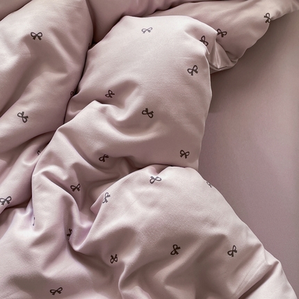 91家纺网 家纺一手货源 找家纺 （总）仟网汇 2025新款针织双层纱AB版四件套