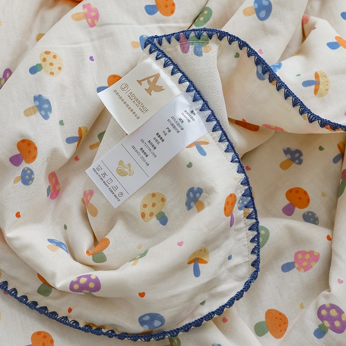 91家纺网 家纺一手货源 找家纺 买家秀 爆款不断货A类母婴级双层纱大豆被子春秋被秋冬被大豆纤维被子被芯空调被20%大豆被子夏被夏凉被 多彩蘑菇