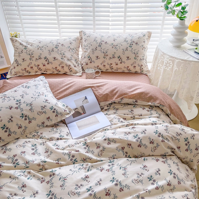 91家纺网 家纺一手货源 找家纺 柠馨 2025新款13372全棉床单床笠枕套被套单品系列-单被套 沐风