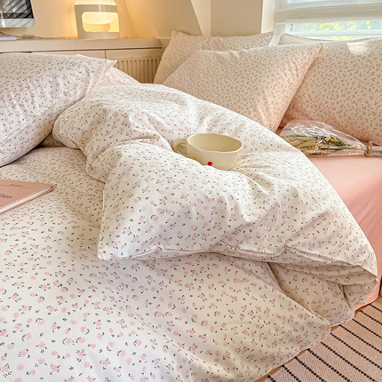 柠馨 2025新款13372全棉印花四件套 芊芊