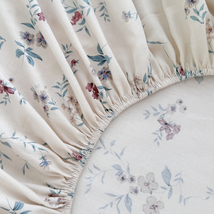 91家纺网 家纺一手货源 找家纺 柠馨 2025新款13372全棉床单床笠枕套被套单品系列-单床笠 沐风