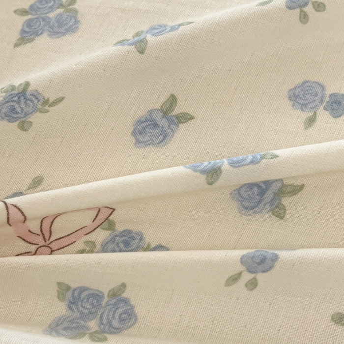 91家纺网 家纺一手货源 找家纺 博雅 2025新款全棉A类双层纱四件套 汪星人