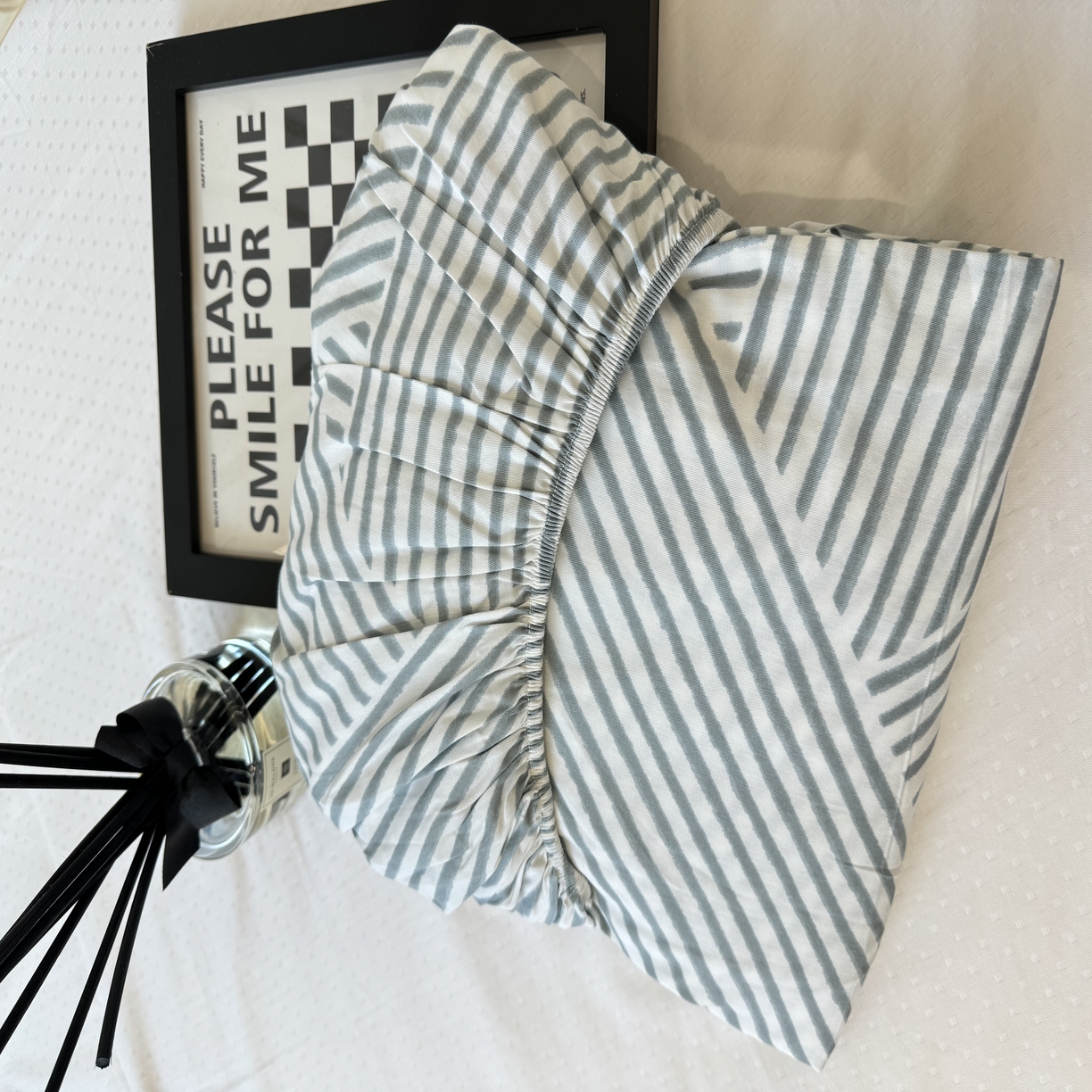 91家纺网 家纺一手货源 找家纺 柠馨 2025新款13372全棉床单床笠枕套被套单品系列-单床笠 百变小熊喵