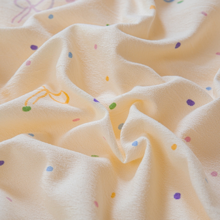 91家纺网 家纺一手货源 找家纺 斯卡诺家纺 2025新款针织天竺棉水洗棉四件套被套学生宿舍三件套床单款 小幸运