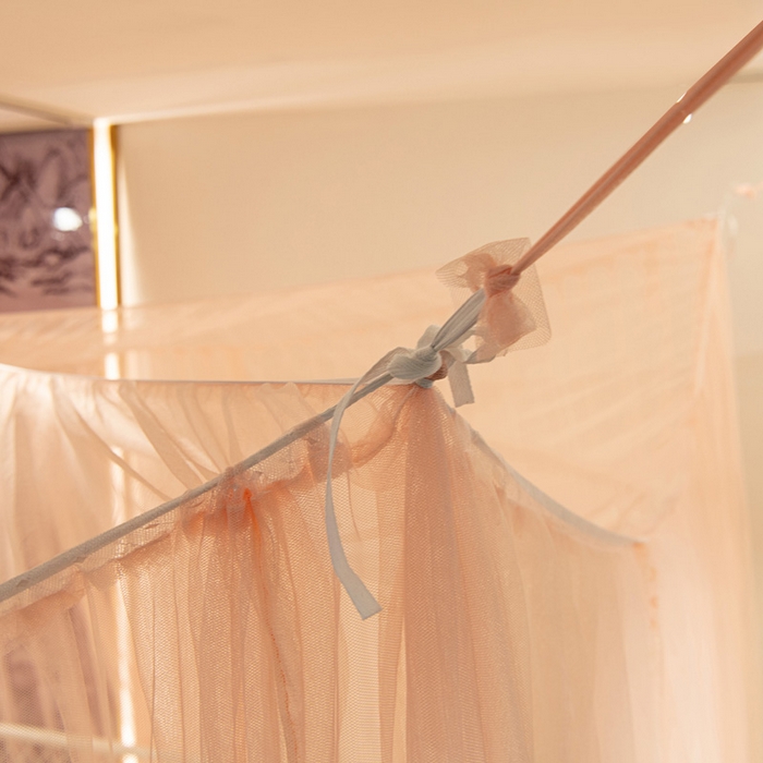 91家纺网 家纺一手货源 找家纺 青竹苑 2025新款万能蚊帐特大床吊顶蚊帐 万能蚊帐-玉