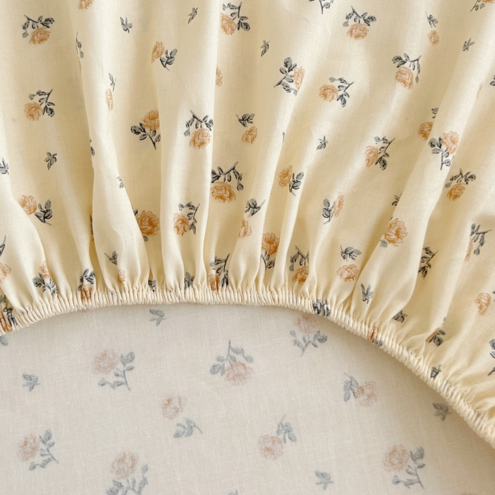 91家纺网 家纺一手货源 找家纺 柠馨 2025新款13372全棉床单床笠枕套被套单品系列-单床笠 馥郁