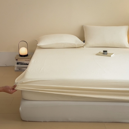 91家纺网 家纺一手货源 找家纺 席世家皱皱纱床笠 米白