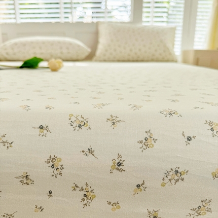 柠馨 2025新款13372全棉床单床笠枕套被套单品系列-单床笠 倾心