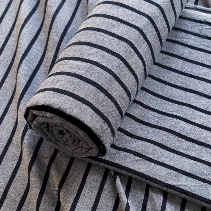 91家纺网 家纺一手货源 找家纺 柠萌家居 2025新款无印风全棉色织A类母婴级纯棉水洗棉床单 白日梦想家-黑