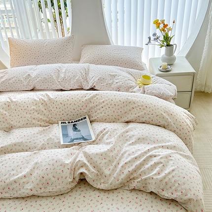 柠馨 2025新款13372全棉印花四件套 绮幻