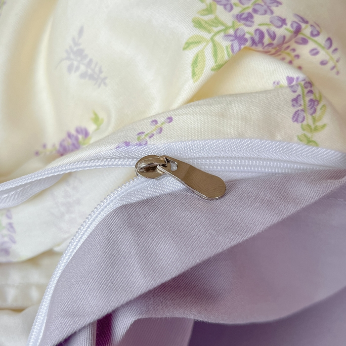 91家纺网 家纺一手货源 找家纺 柠馨 2025新款13372全棉印花四件套 浅薇