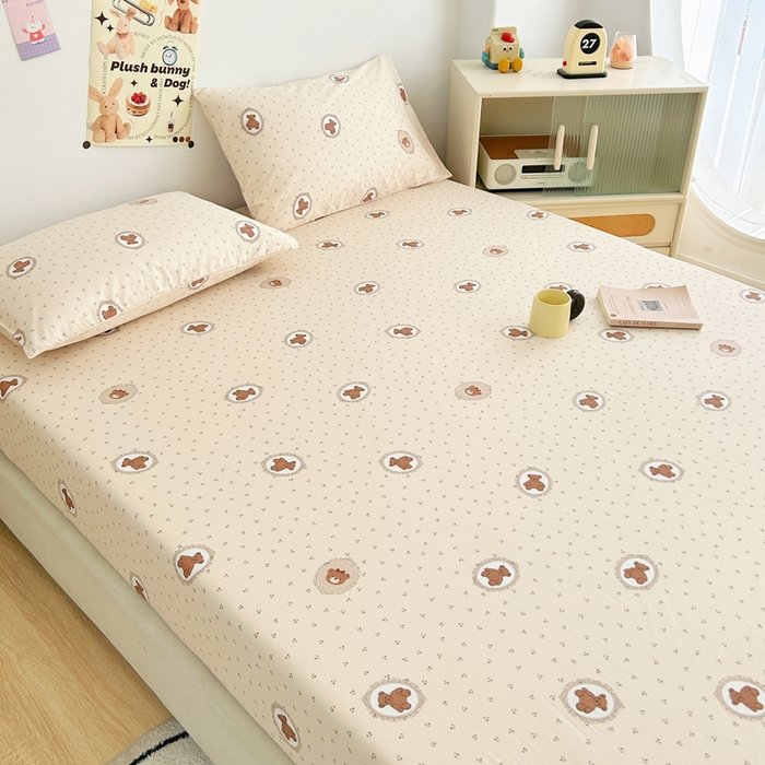 91家纺网 家纺一手货源 找家纺 柠馨 2025新款13372全棉床单床笠枕套被套单品系列-单床笠 薇薇安