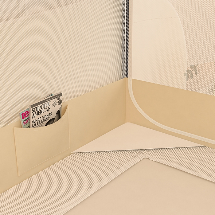 91家纺网 家纺一手货源 找家纺 青竹苑 2025新款帐纱印花外穿坐床防摔蚊帐 熊熊花房