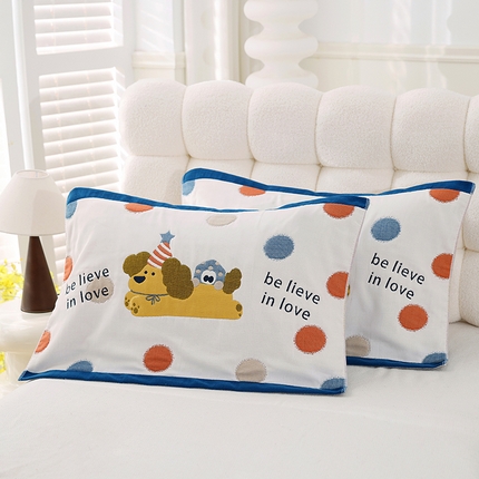 91家纺网 家纺一手货源 找家纺 （总）朴尔家纺-毛巾被 2025新款萌萌系八层纯棉加厚纱布枕巾