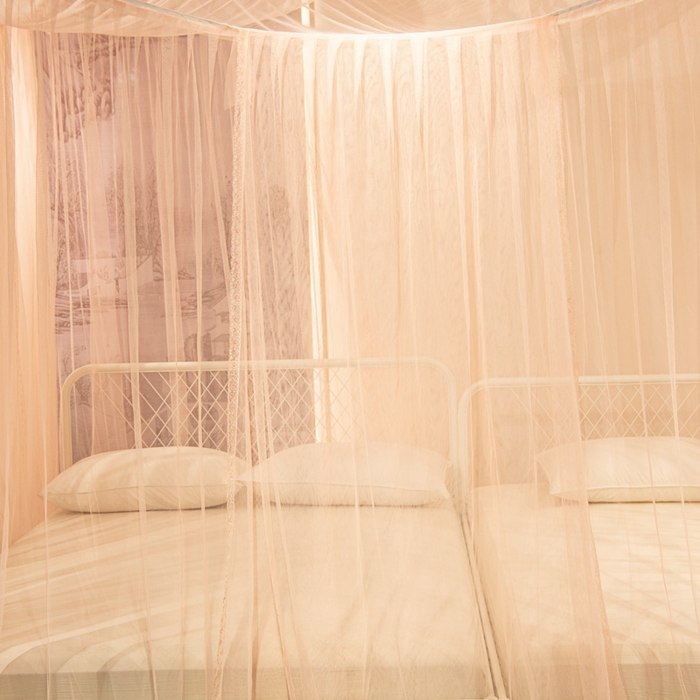 91家纺网 家纺一手货源 找家纺 青竹苑 2025新款万能蚊帐特大床吊顶蚊帐 万能蚊帐-玉