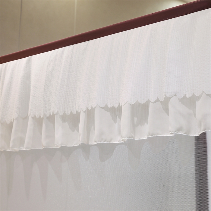 91家纺网 家纺一手货源 找家纺 青竹苑 2025新款双层雪纺边回底外穿坐床 太妃紫