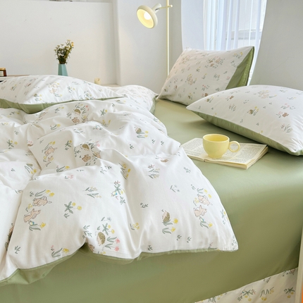 柠馨 2025新款13372全棉印花四件套 仙子