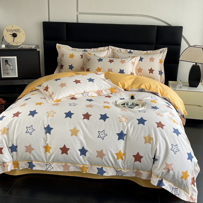 91家纺网 家纺一手货源 找家纺 （总）7V 2024新款轻奢13376纯棉全棉喷气四件套