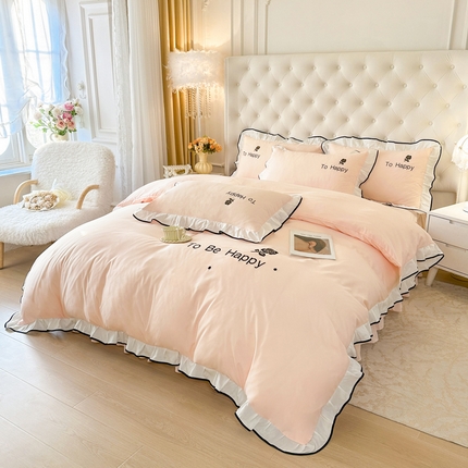 逸尚阁 2025新款蕾娜系列四件套（提供买家秀） 蕾娜-玉色