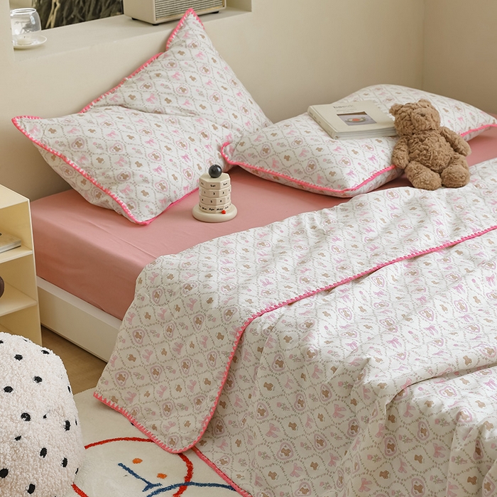 91家纺网 家纺一手货源 找家纺 买家秀 爆款不断货A类母婴级双层纱大豆被子春秋被秋冬被大豆纤维被子被芯空调被20%大豆被子夏被夏凉被 芭比熊