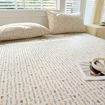 柠馨 2025新款13372全棉床单床笠枕套被套单品系列-单床笠 薇薇熊