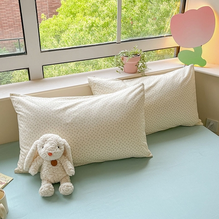 91家纺网 家纺一手货源 找家纺 （总）柠馨 2025新款13372全棉床单床笠枕套被套单品系列-单枕套