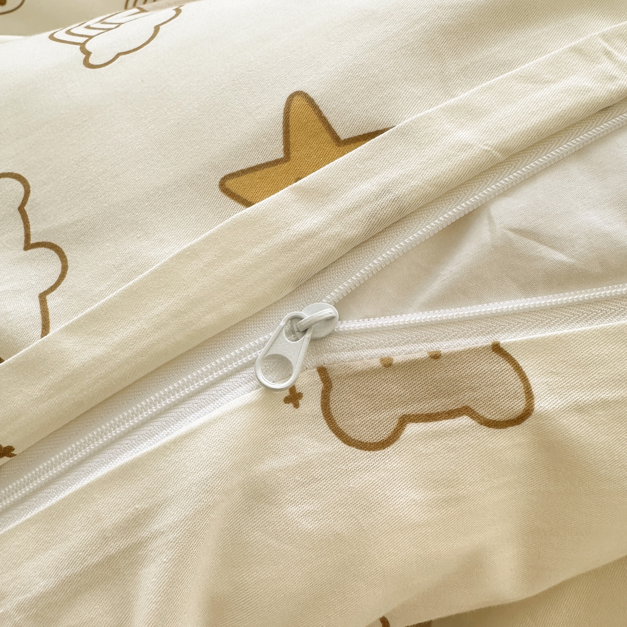 91家纺网 家纺一手货源 找家纺 柠馨 2025新款13372全棉床单床笠枕套被套单品系列-单被套 星空熊