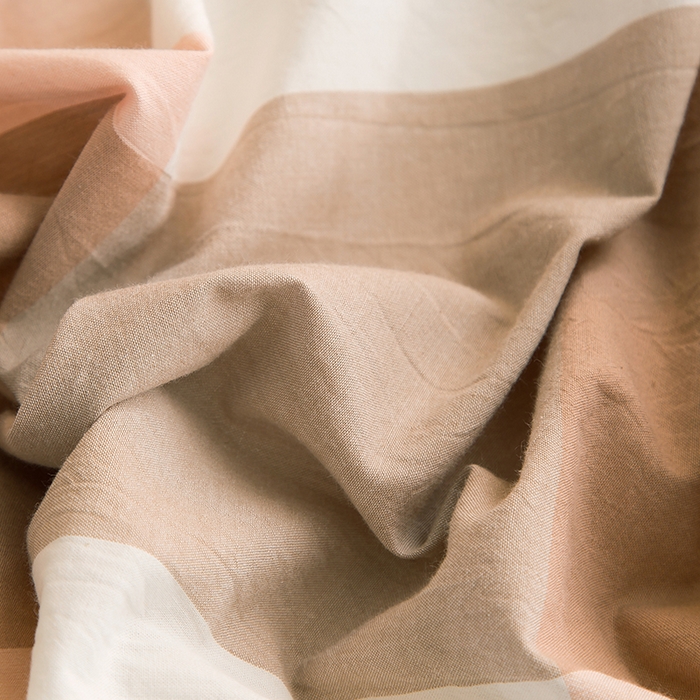 91家纺网 家纺一手货源 找家纺 柠萌家居 2025新款无印风全棉色织A类母婴级纯棉水洗棉床单 玉大格