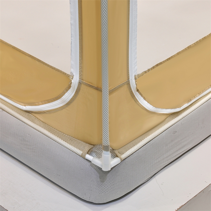 91家纺网 家纺一手货源 找家纺 青竹苑 2025新款双层雪纺边回底外穿坐床 香槟色