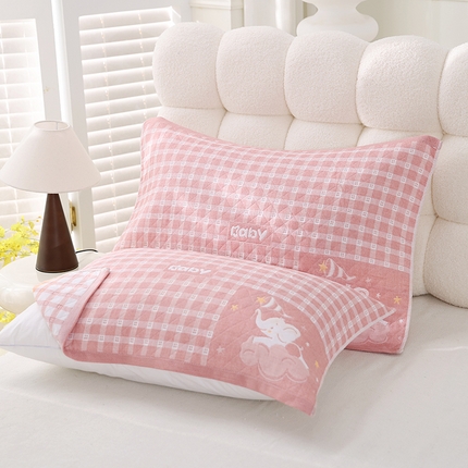 91家纺网 家纺一手货源 找家纺 （总）朴尔家纺-毛巾被 2025新款芬柔AB纱卡通三层纯棉纱布枕巾