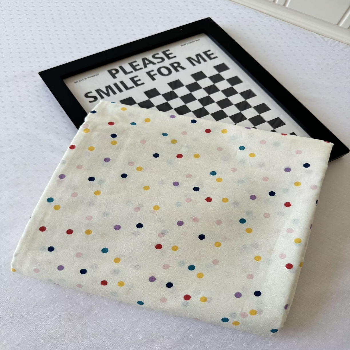 91家纺网 家纺一手货源 找家纺 柠馨 2025新款13372全棉床单床笠枕套被套单品系列-单床单 点点