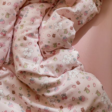 91家纺网 家纺一手货源 找家纺 （总）仟网汇 2025新款针织双层纱AB版四件套