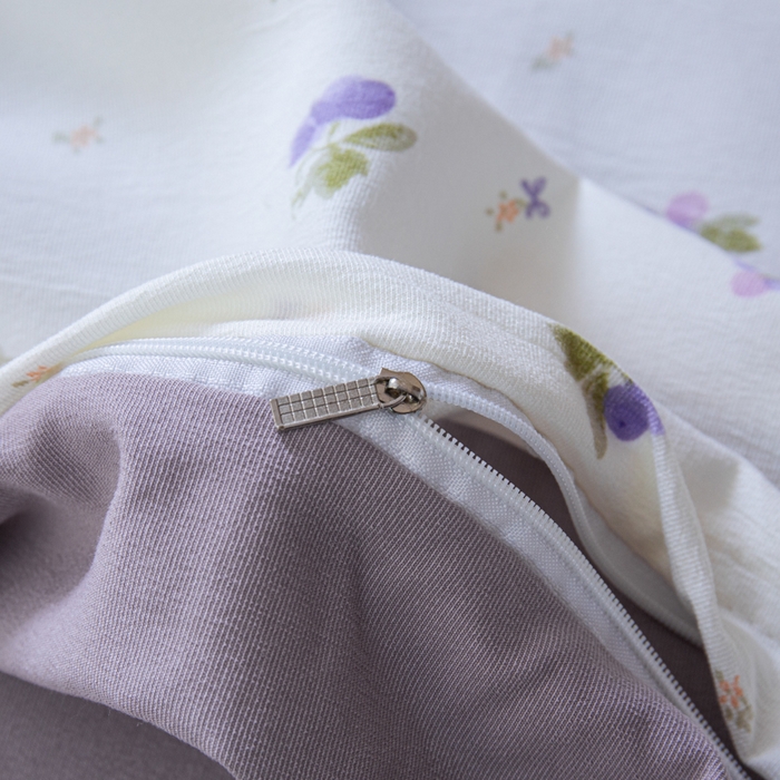 91家纺网 家纺一手货源 找家纺 斯卡诺家纺 2025新款针织天竺棉水洗棉四件套被套学生宿舍三件套床单款 葡萄多多