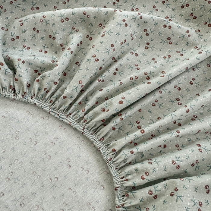 91家纺网 家纺一手货源 找家纺 柠馨 2025新款13372全棉床单床笠枕套被套单品系列-单床笠 觅儿