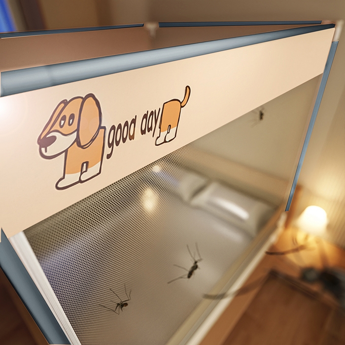 91家纺网 家纺一手货源 找家纺 青竹苑 2025新款烫画外穿防摔坐床蚊帐 修狗修狗