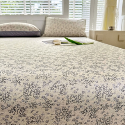 柠馨 2025新款13372全棉床单床笠枕套被套单品系列-单床笠 忆南