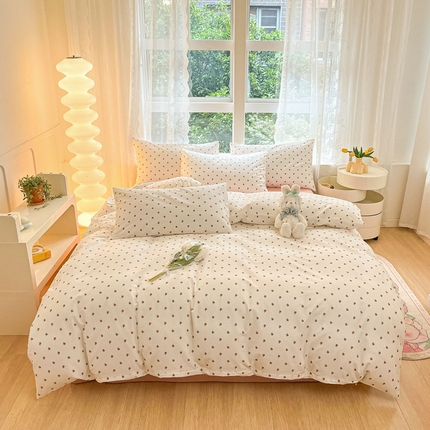 柠馨 2025新款13372全棉印花四件套 拾忆