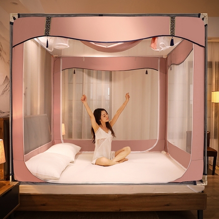 （总）青竹苑 2025新款外穿中式坐床全底防摔蚊帐