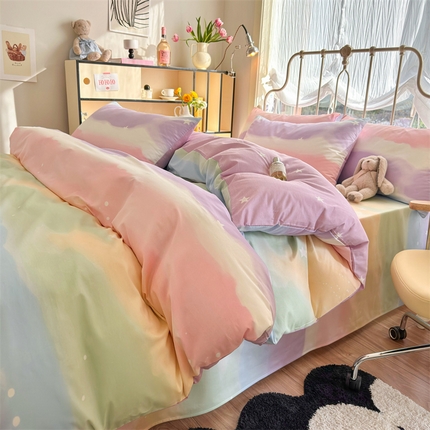 91家纺网 家纺一手货源 找家纺 （总）名兮家居 2025年新款13372全棉印花四件套-卡通系列