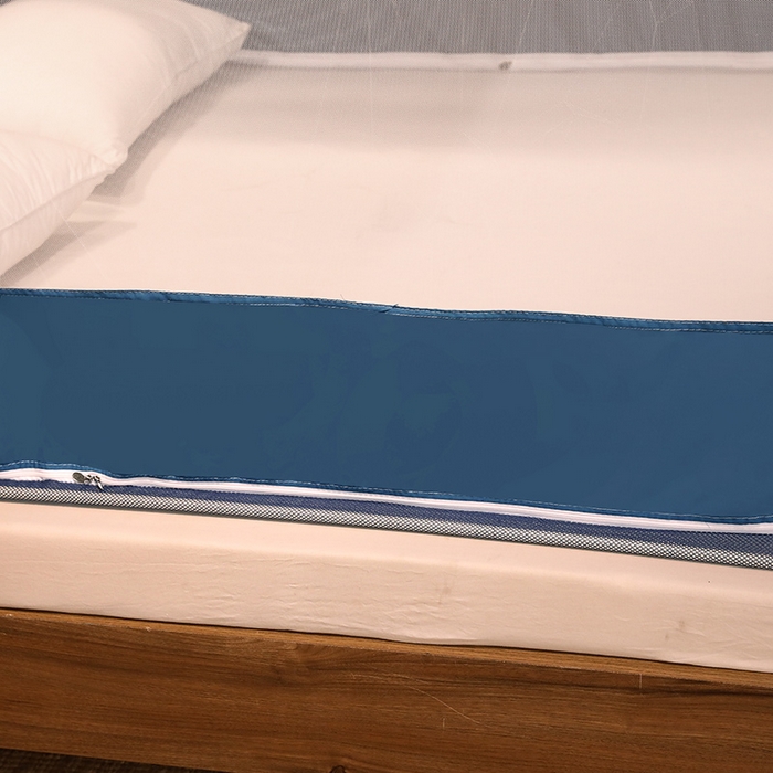 91家纺网 家纺一手货源 找家纺 青竹苑 2025新款外穿中式坐床全底防摔蚊帐 清茵绿