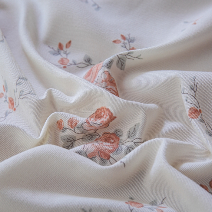 91家纺网 家纺一手货源 找家纺 斯卡诺家纺 2025新款针织天竺棉水洗棉四件套被套学生宿舍三件套床单款 玫瑰庄园