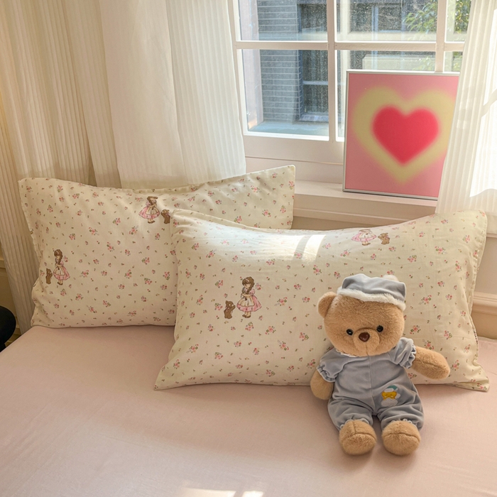 91家纺网 家纺一手货源 找家纺 博雅 2025新款全棉A类双层纱四件套 奇遇秘境