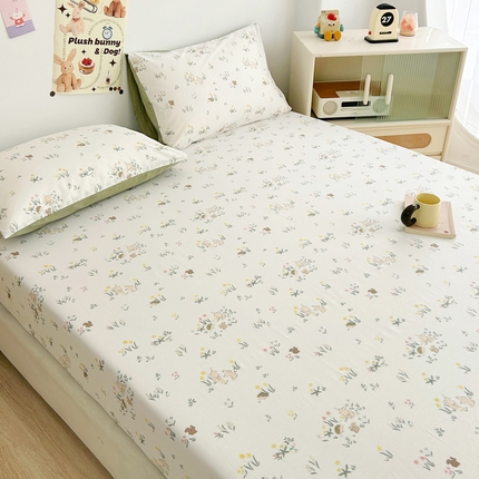 柠馨 2025新款13372全棉床单床笠枕套被套单品系列-单床笠 仙子