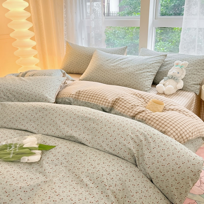 91家纺网 家纺一手货源 找家纺 柠馨 2025新款13372全棉印花四件套 觅儿